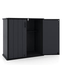 All-Weather Storage Box with Floor and Removable Shelf for Patio and Lawn by DirectDeals
