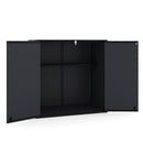 All-Weather Storage Box with Floor and Removable Shelf for Patio and Lawn by DirectDeals