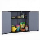 All-Weather Storage Box with Floor and Removable Shelf for Patio and Lawn by DirectDeals