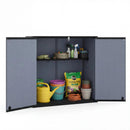 All-Weather Storage Box with Floor and Removable Shelf for Patio and Lawn by LJGDeals