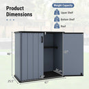 All-Weather Storage Box with Floor and Removable Shelf for Patio and Lawn by LJGDeals