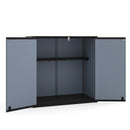 All-Weather Storage Box with Floor and Removable Shelf for Patio and Lawn by DirectDeals