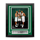 Ray Allen, Kevin Garnett, & Paul Pierce NBA Champions Boston Celtics 8x10 Framed Basketball Photo by Dynasty Sports & Framing