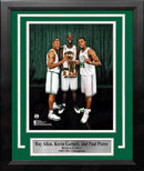 Ray Allen, Kevin Garnett, & Paul Pierce NBA Champions Boston Celtics 8x10 Framed Basketball Photo by Dynasty Sports & Framing
