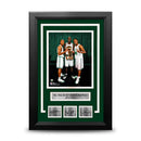 Ray Allen, Kevin Garnett, & Paul Pierce Boston Celtics 8x10 Framed Photo with Engraved Autographs by Dynasty Sports & Framing