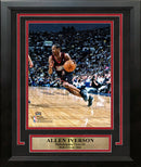 Allen Iverson in Action Philadelphia 76ers 8" x 10" Framed Basketball Photo by Dynasty Sports & Framing