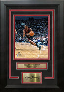 Allen Iverson in Action Philadelphia 76ers 8" x 10" Framed Basketball Photo with Engraved Autograph