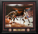 Allen Iverson v Michael Jordan Philadelphia 76ers Autographed Framed Photo - JSA Authenticated
