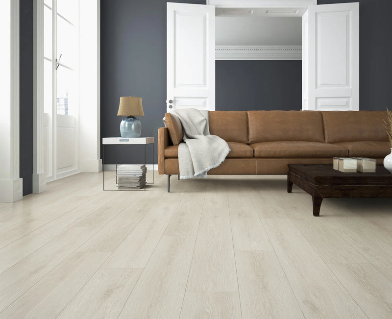 Allure Gray Micro Bevel Matte 9.25"x60" Waterproof Laminate Flooring 12mm - Linea