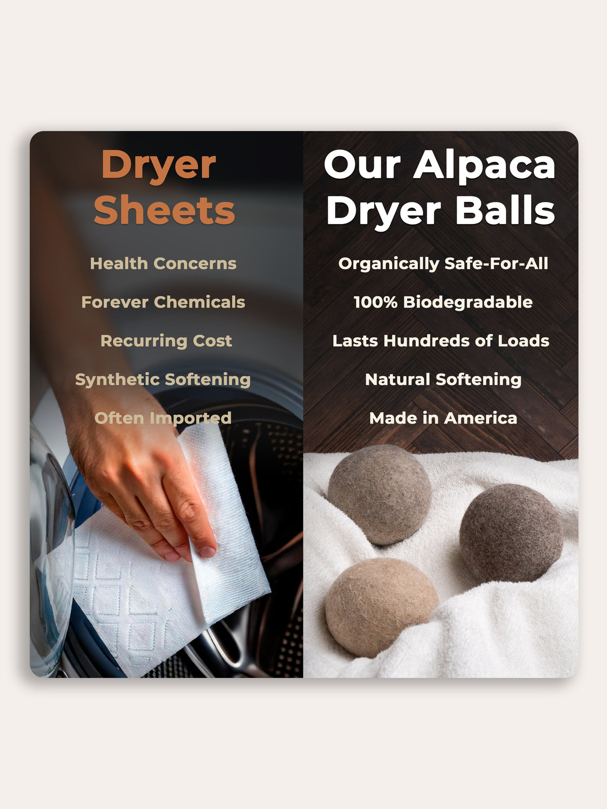 Alpaca Dryer Balls ( 3 pack ), photo 3 of 11