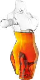 Lady Body Sculpture Whiskey & Wine Decanter Elegant Glass
