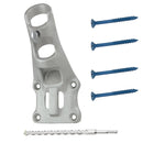 Aluminum 1" Flagpole Bracket - Silver by Flagman of America