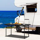 Aluminum Camping Table for 4-6 People with Carry Bag-Black by LJGDeals