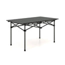 Aluminum Camping Table for 4-6 People with Carry Bag-Black by LJGDeals