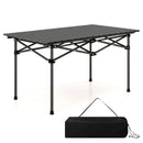 Aluminum Camping Table for 4-6 People with Carry Bag-Black by LJGDeals