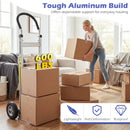 Aluminum Dolly Cart with 2 Rubber Wheels and Ergonomic Handle by LJGDeals