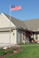 20’ Commercial-Grade Aluminum Flagpole 3-Section | Made in USA, UPS Shippable by Flagman of America