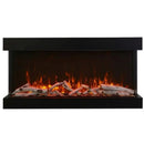 Amantii Tru-View XL XT 40" Three-Sided Indoor/Outdoor Electric Fireplace with Multi-Color Flames