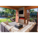Amantii Tru-View XL XT 50" Three-Sided Electric Fireplace with Designer Media Kit