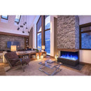 Amantii Tru-View XL XT 50" Three-Sided Electric Fireplace with Designer Media Kit