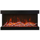 Amantii Tru-View XL XT 50" Three-Sided Electric Fireplace with Designer Media Kit