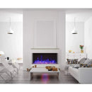 Amantii Tru-View XL XT 50" Three-Sided Electric Fireplace with Designer Media Kit