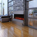 Amantii Tru-View XL XT 60" Three-Sided Electric Fireplace for Indoor or Outdoor Use