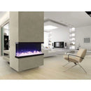 Amantii Tru-View XL XT 60" Three-Sided Electric Fireplace for Indoor or Outdoor Use