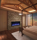Amantii Tru-View XL XT 50 Inch Indoor Outdoor 3 Sided Electric Fireplace