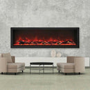 Amantii Panorama Deep Extra Tall 88 Inch Indoor Outdoor Electric Fireplace
