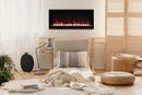Amantii Fire & Ice Evolution 36" Linear Electric Fireplace with Frameless Display, WiFi & Multi-Color Flames