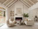 Amantii Fire & Ice Evolution 42" Linear Electric Fireplace with WiFi, Frameless Design & Multi-Color LED Flames