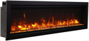 Amantii Symmetry Bespoke 100" Smart Electric Fireplace – Indoor/Outdoor Built-In with Bluetooth & Crackling Sound