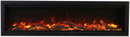 Amantii Symmetry Bespoke 42" Built-In Smart Electric Fireplace – Indoor/Outdoor with WiFi Control and Crackling Sound