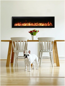 Amantii Symmetry Bespoke 42" Built-In Smart Electric Fireplace – Indoor/Outdoor with WiFi Control and Crackling Sound