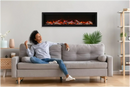 Amantii Symmetry Bespoke 42" Built-In Smart Electric Fireplace – Indoor/Outdoor with WiFi Control and Crackling Sound