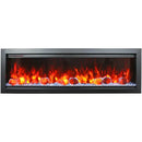 Amantii Symmetry Bespoke 42" Built-In Smart Electric Fireplace – Indoor/Outdoor with WiFi Control and Crackling Sound