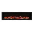 Amantii Symmetry Bespoke 88" Built-In Smart Electric Fireplace – Indoor/Outdoor with Bluetooth and Crackling Sound