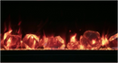 Amantii Symmetry Lumina 100" Smart Built-In Electric Fireplace – Indoor/Outdoor with LED Logset & Front Heat Vent
