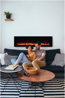 Amantii Symmetry Lumina 50" Smart Electric Fireplace with Front Vent Heat for Indoor/Outdoor Built-in Installation