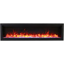 Amantii Symmetry Lumina 50" Smart Electric Fireplace with Front Vent Heat for Indoor/Outdoor Built-in Installation