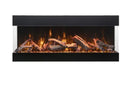 Amantii 75 Inch Tru View Bespoke Built-In Indoor / Outdoor 3 Sided Electric Fireplace