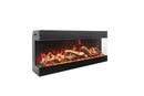 Amantii 75 Inch Tru View Bespoke Built-In Indoor / Outdoor 3 Sided Electric Fireplace