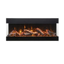 Amantii Tru View Bespoke 45" Three-Sided Indoor/Outdoor Electric Fireplace with Smart Controls