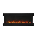 Amantii Tru-View XL Deep 60" Three-Sided Electric Fireplace for Indoor or Outdoor Installations