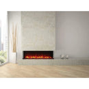 Amantii Tru-View XL Deep 72" Three-Sided Built-In Electric Fireplace with Multi-Color Flame and Ambient Canopy Lighting