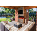 Amantii Tru-View XL Deep 72" Three-Sided Built-In Electric Fireplace with Multi-Color Flame and Ambient Canopy Lighting
