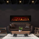 Amantii Remii 65 inch WM-SLIM-65 Smart Indoor Extra Slim Wall Mount Electric Fireplace