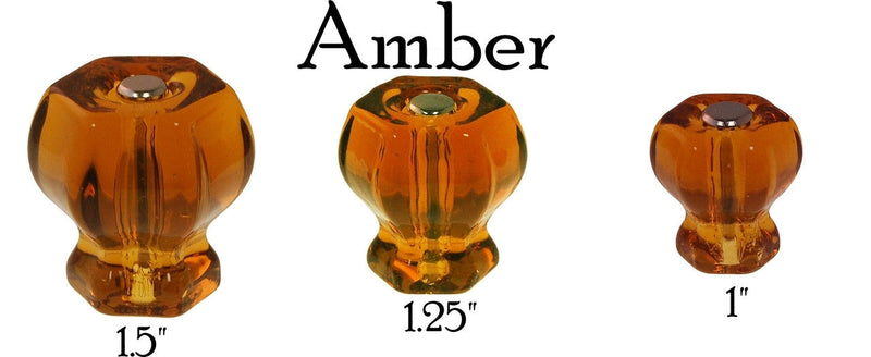 Glass Knob, Hex-Shaped