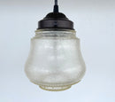 Amber Antique 1960's Glass PENDANT Light